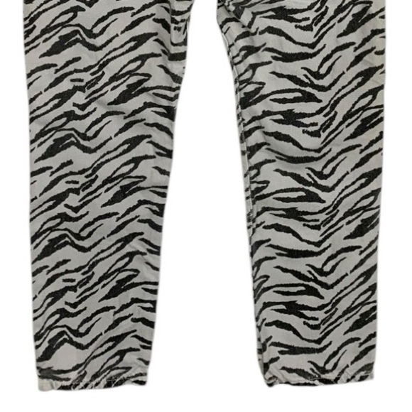 Reformation Julia Zebra High Waist Cigarette Jeans Size 28 - Picture 6 of 8